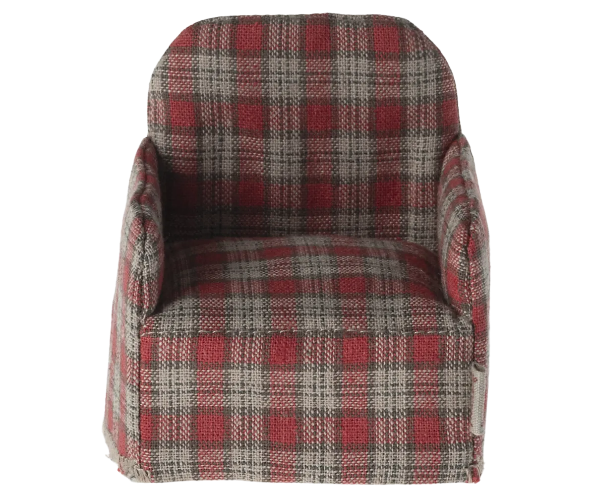 Chair, Mouse - Red checker