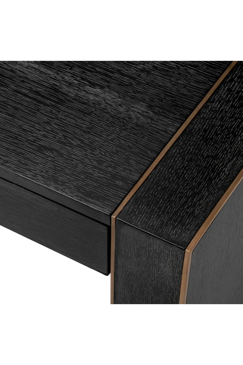 Charcoal Gray Oak Desk | Eichholtz Rovigo