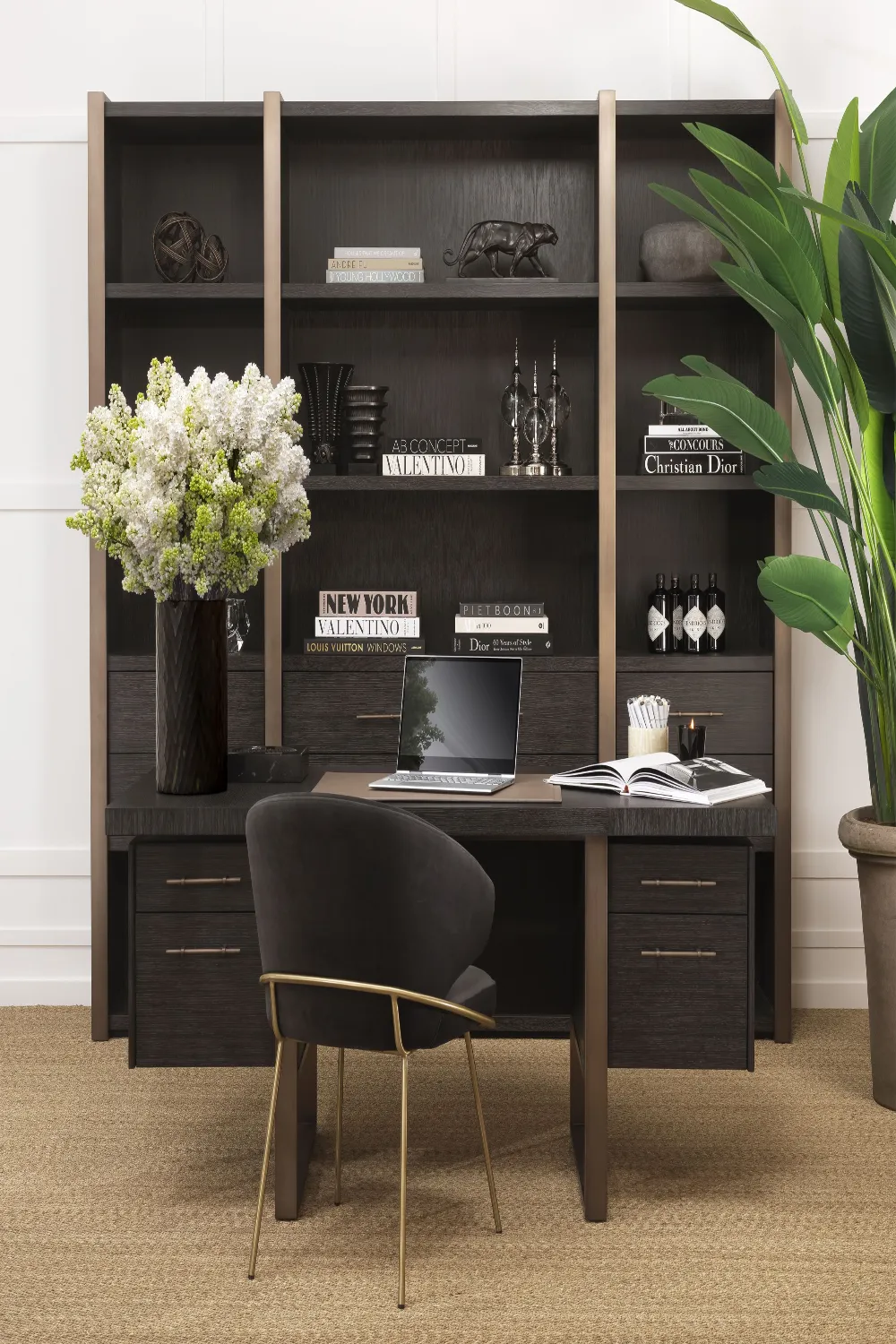 Charcoal Oak Desk | Eichholtz Canova