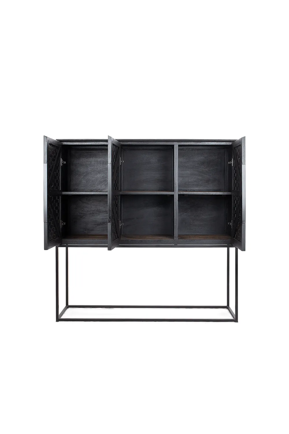 Charcoal Teak Wooden Cabinet | dBodhi Karma