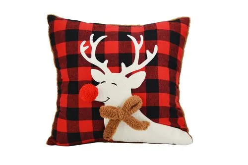 Christmas Decorative Rudolph Deer Pillow