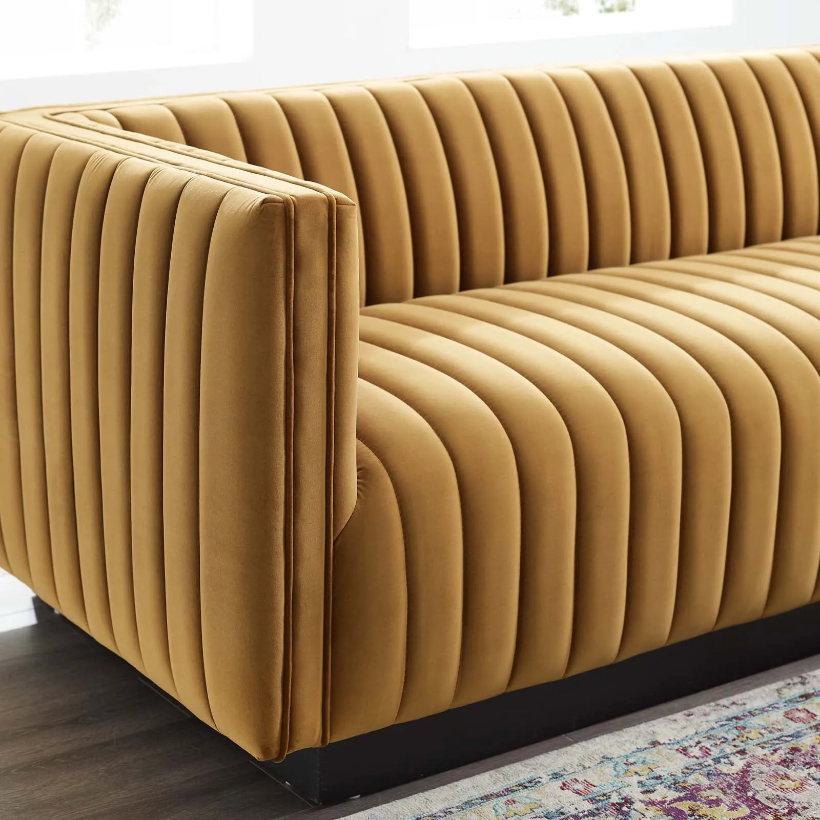 Conjure Channel Tufted Velvet Sofa by Modway