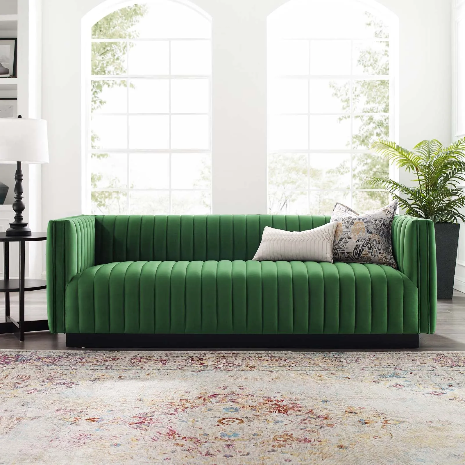 Conjure Channel Tufted Velvet Sofa by Modway