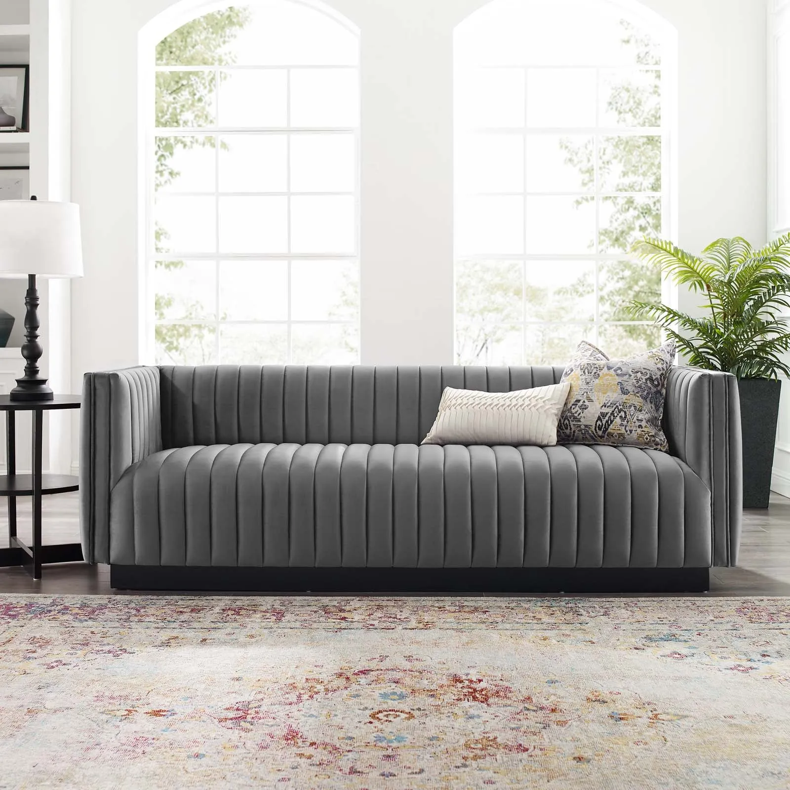 Conjure Channel Tufted Velvet Sofa by Modway