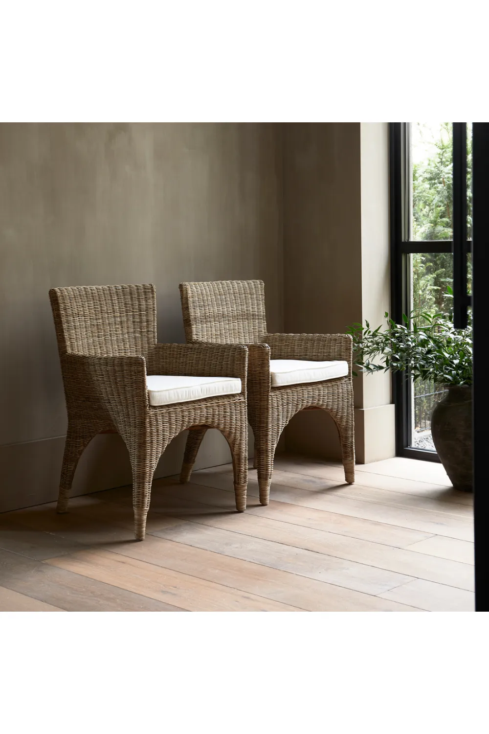 Contemporary Rattan Dining Armchair | Rivièra Maison The Hamptons