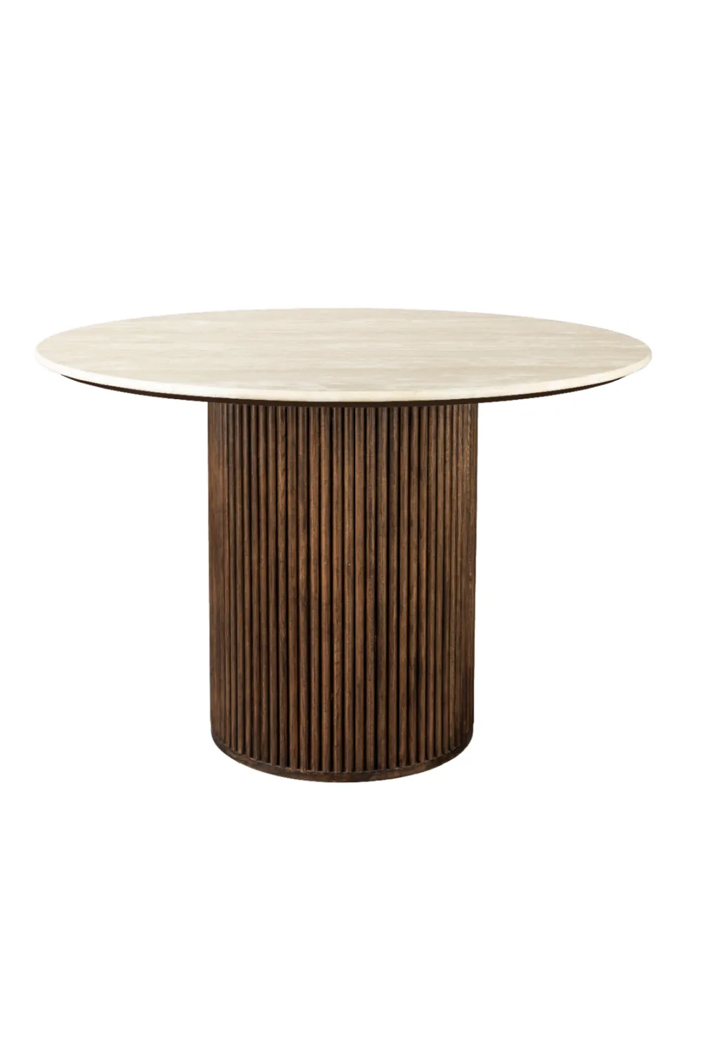 Cream Travertine Dining Table | Dutchbone Arda