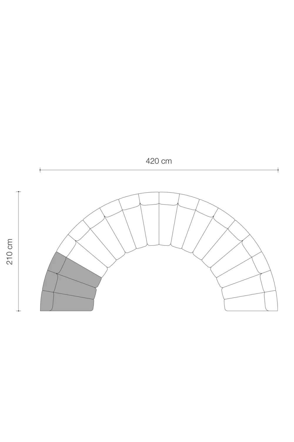 Curved Modular Sofa | Eichholtz Lando