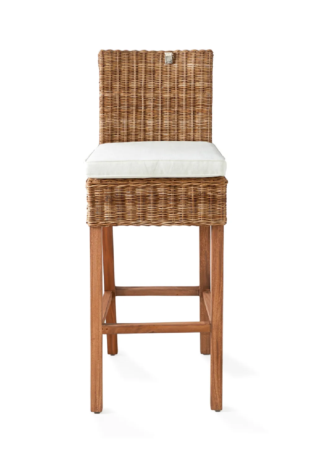 Cushioned Handwoven Bar Stool | Rivièra Maison Rustic Rattan