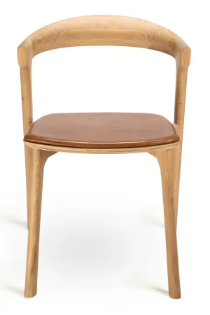 Cushioned Scandinavian  Dining Chair | Ethnicraft Bok