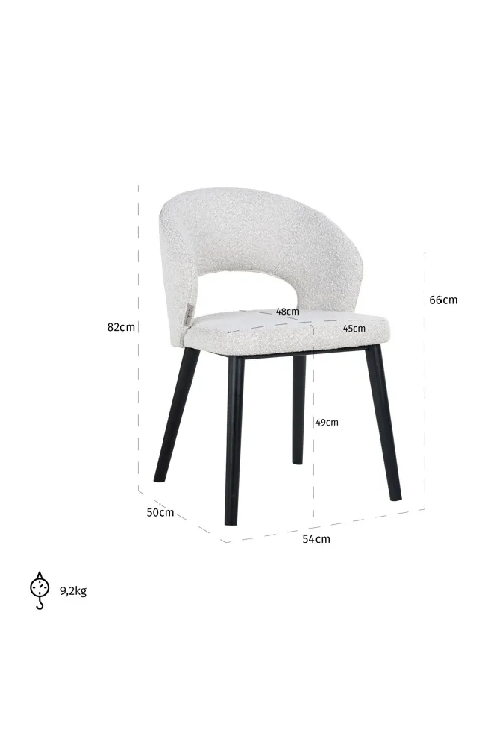 Cut-Out Modern Dining Chair | OROA Savoy