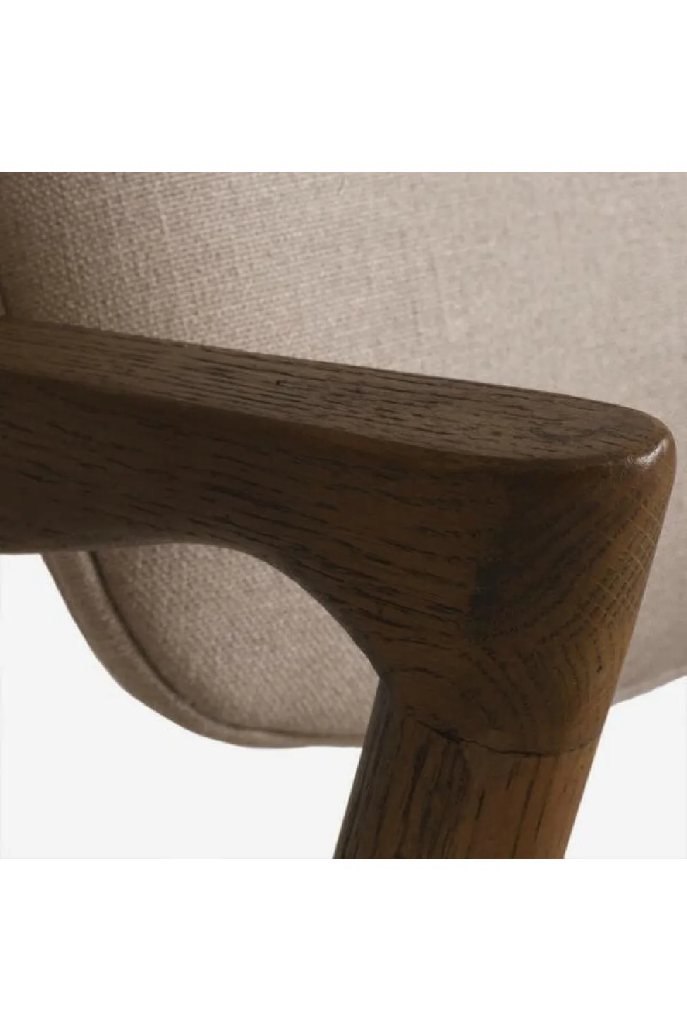 Dark Wood Framed Dining Chair | Andrew Martin Magnus