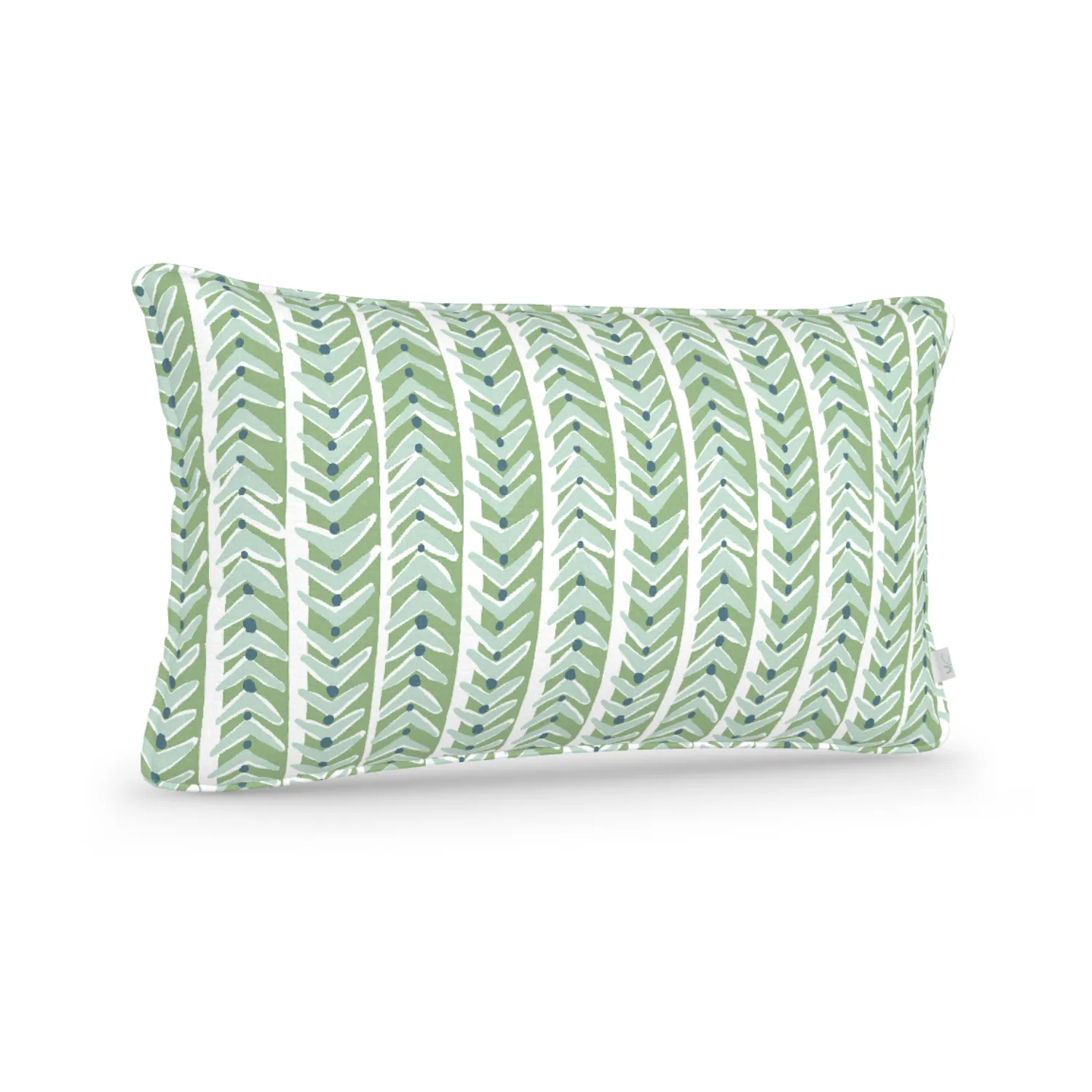 Decorative Lumbar Pillow in Boomerang: Sage