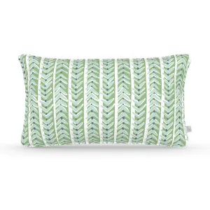 Decorative Lumbar Pillow in Boomerang: Sage