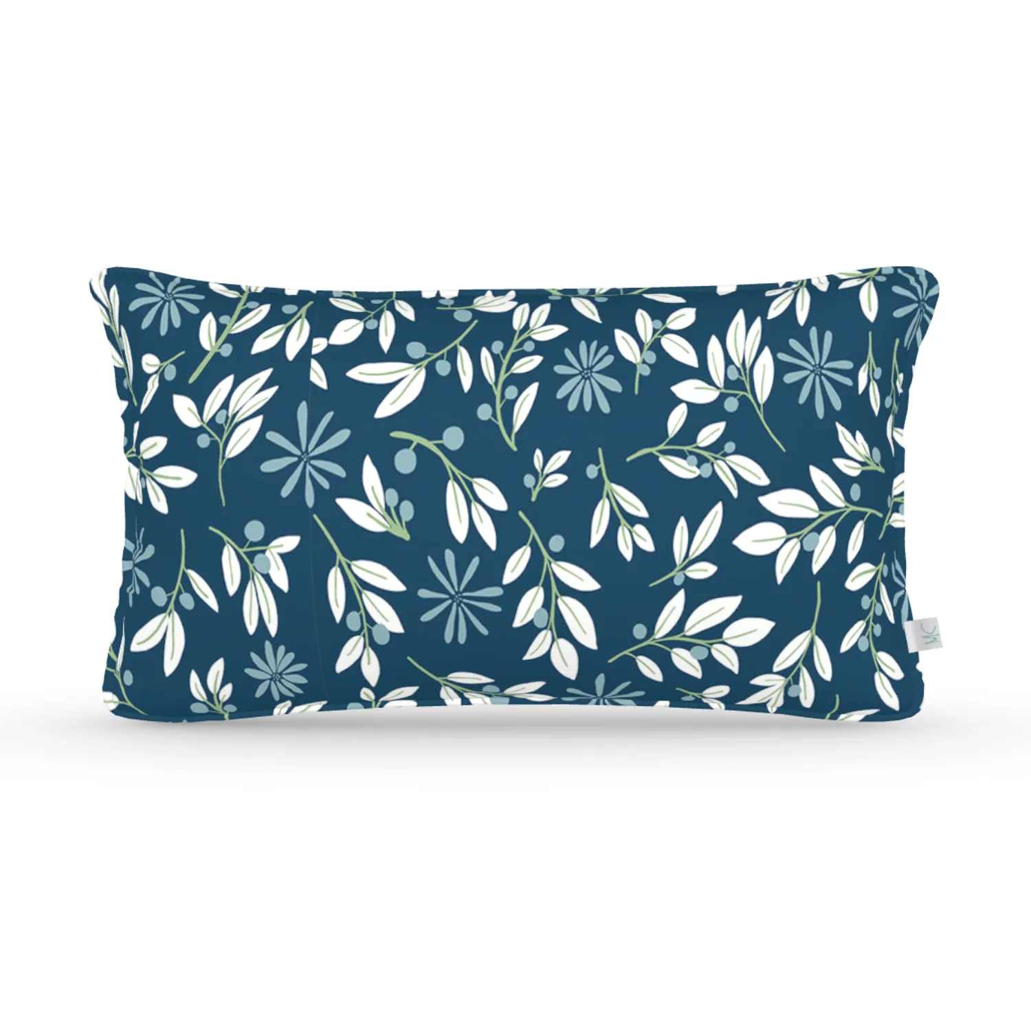 Decorative Lumbar Pillow in Branch Out: Peacock