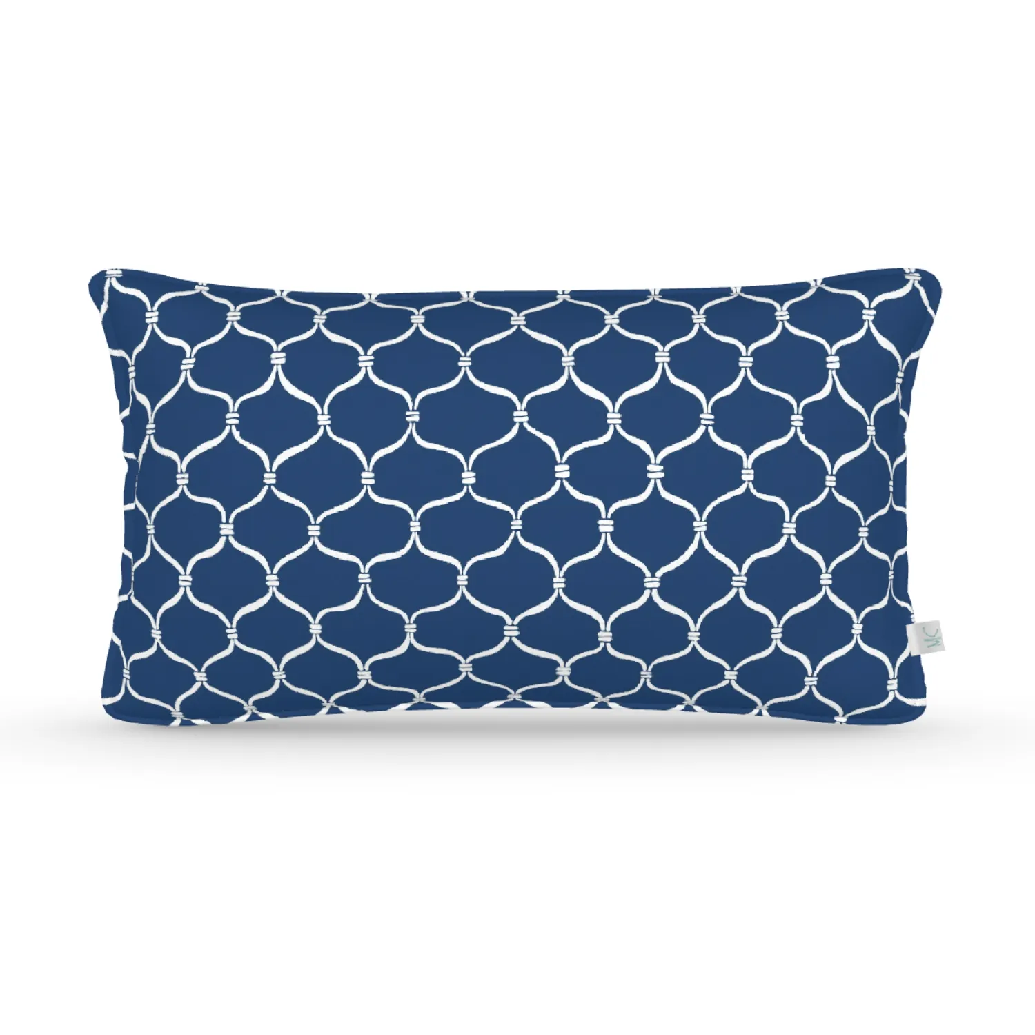 Decorative Lumbar Pillow in Cast-A-Net: Marine