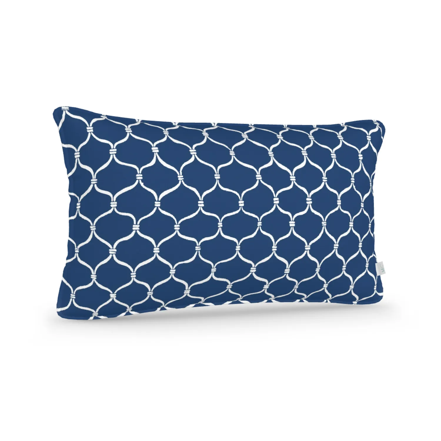 Decorative Lumbar Pillow in Cast-A-Net: Marine