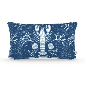 Decorative Lumbar Pillow in Clambake: Marine