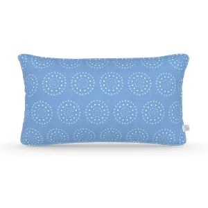 Decorative Lumbar Pillow in Fireworks: Nikko Blue