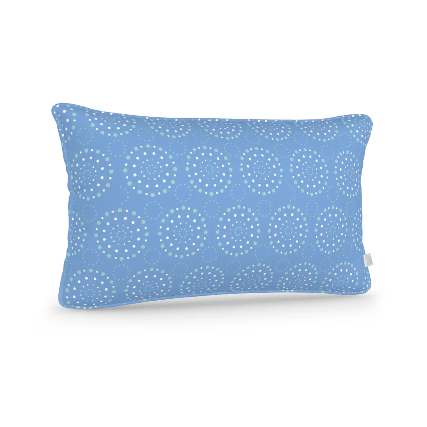 Decorative Lumbar Pillow in Fireworks: Nikko Blue