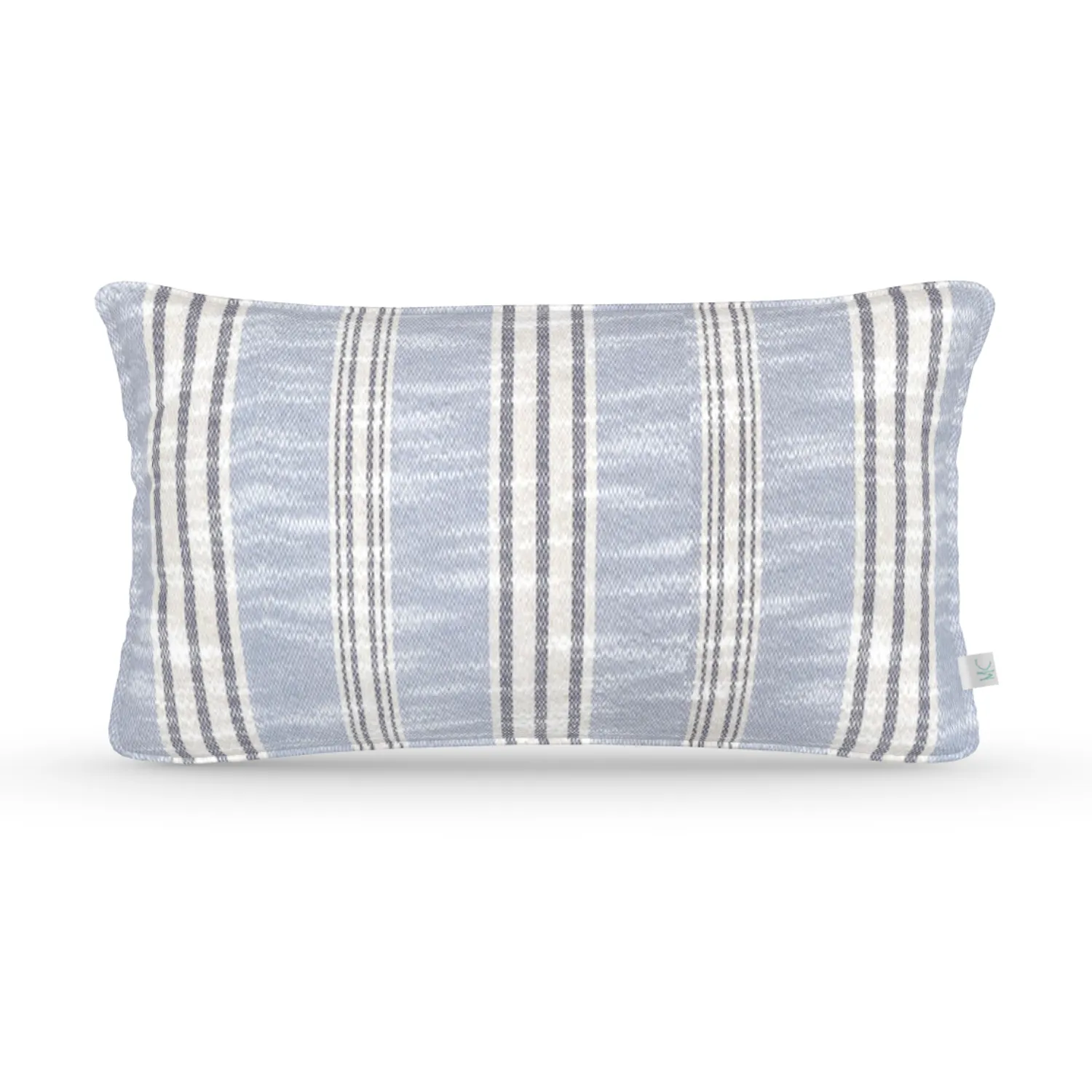 Decorative Lumbar Pillow in Laguna: Marine