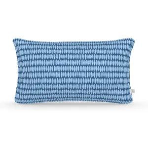 Decorative Lumbar Pillow in Leaflette: Marine