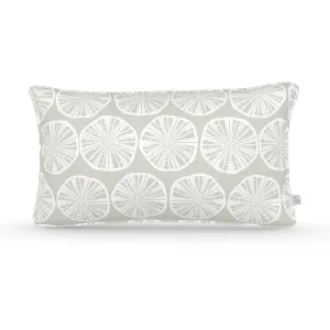 Decorative Lumbar Pillow in Sea Biscuit: Oyster