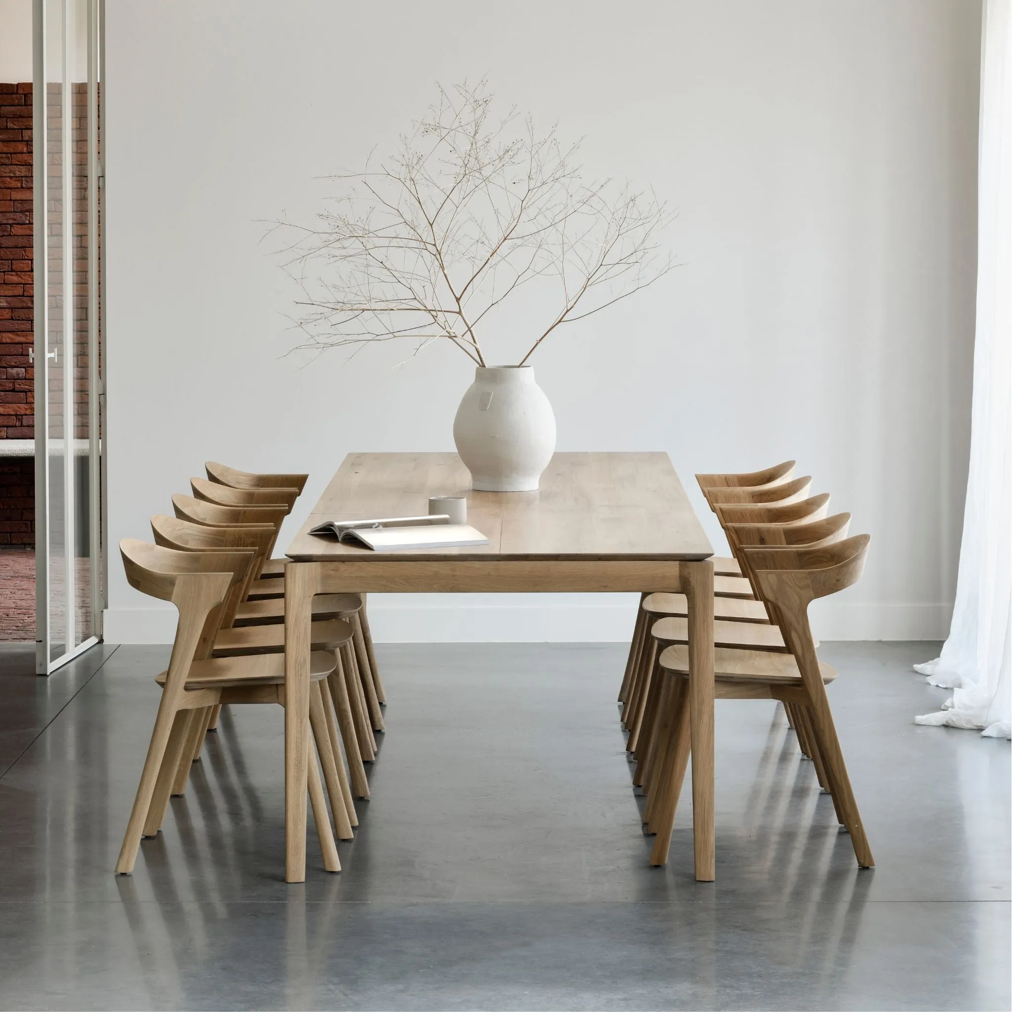 Ethnicraft Oak Bok Dining Table - Fixed