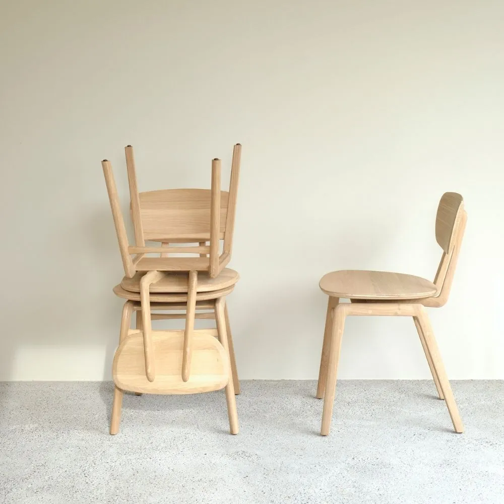 Ethnicraft Oak Pebble Chair