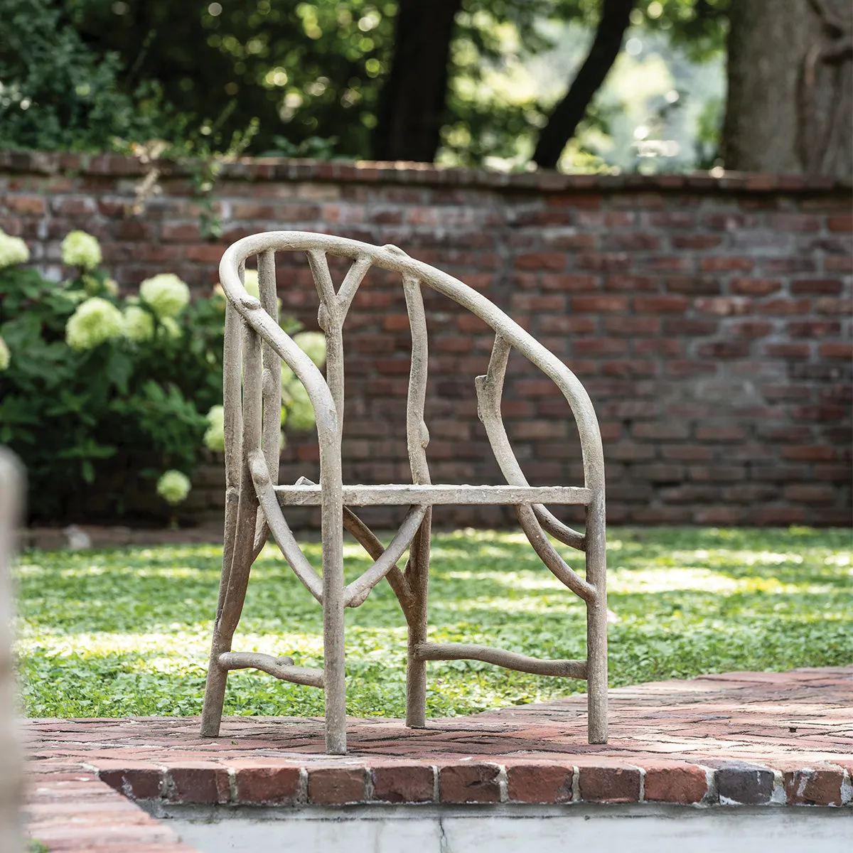 Faux Bois Barrel Chair