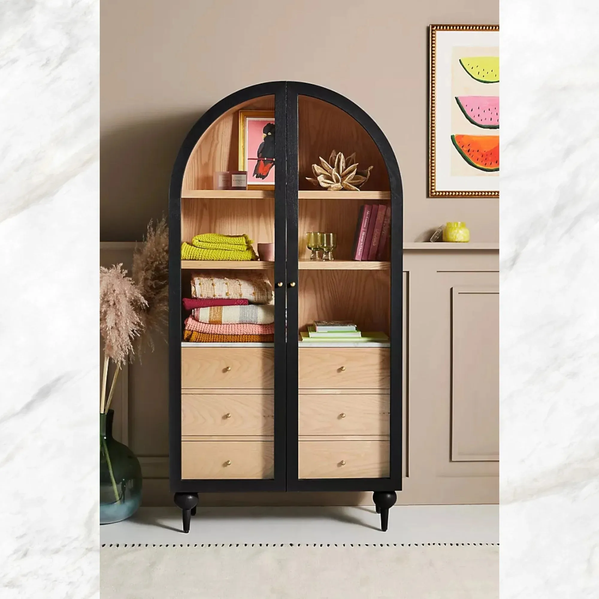 Fern Storage Cabinet Black