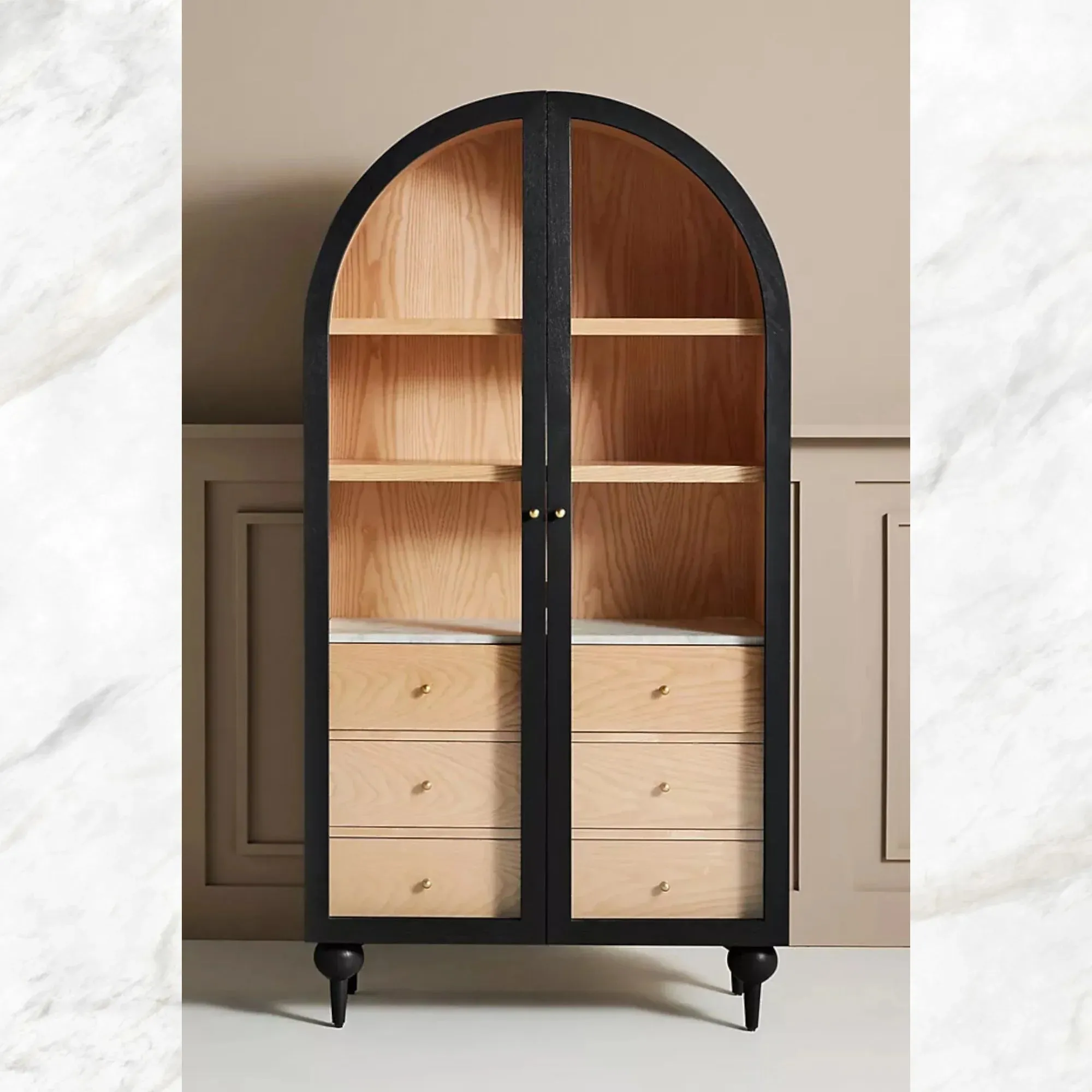 Fern Storage Cabinet Black