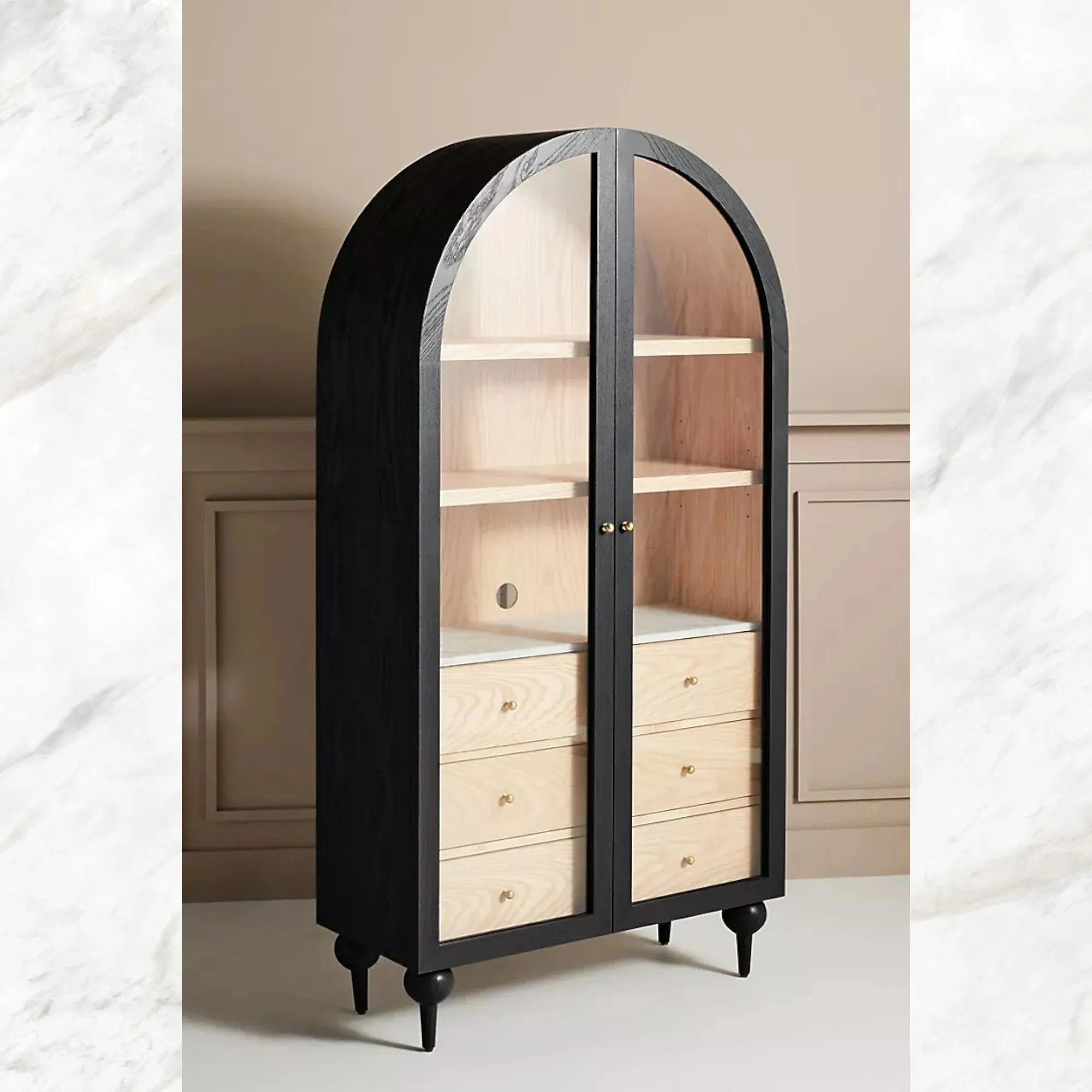 Fern Storage Cabinet Black