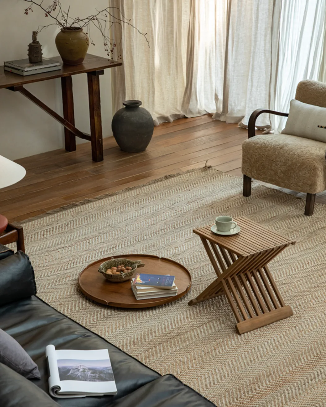 Folding Coffee Table with Tabletop