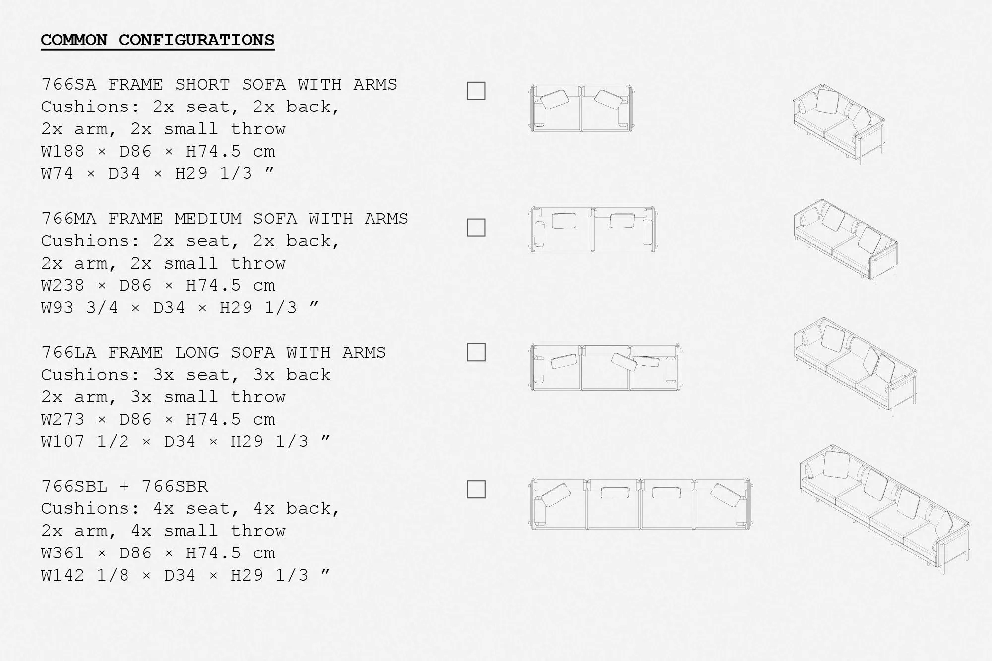 FRAME SOFA SYSTEM  - CREATE YOUR OWN