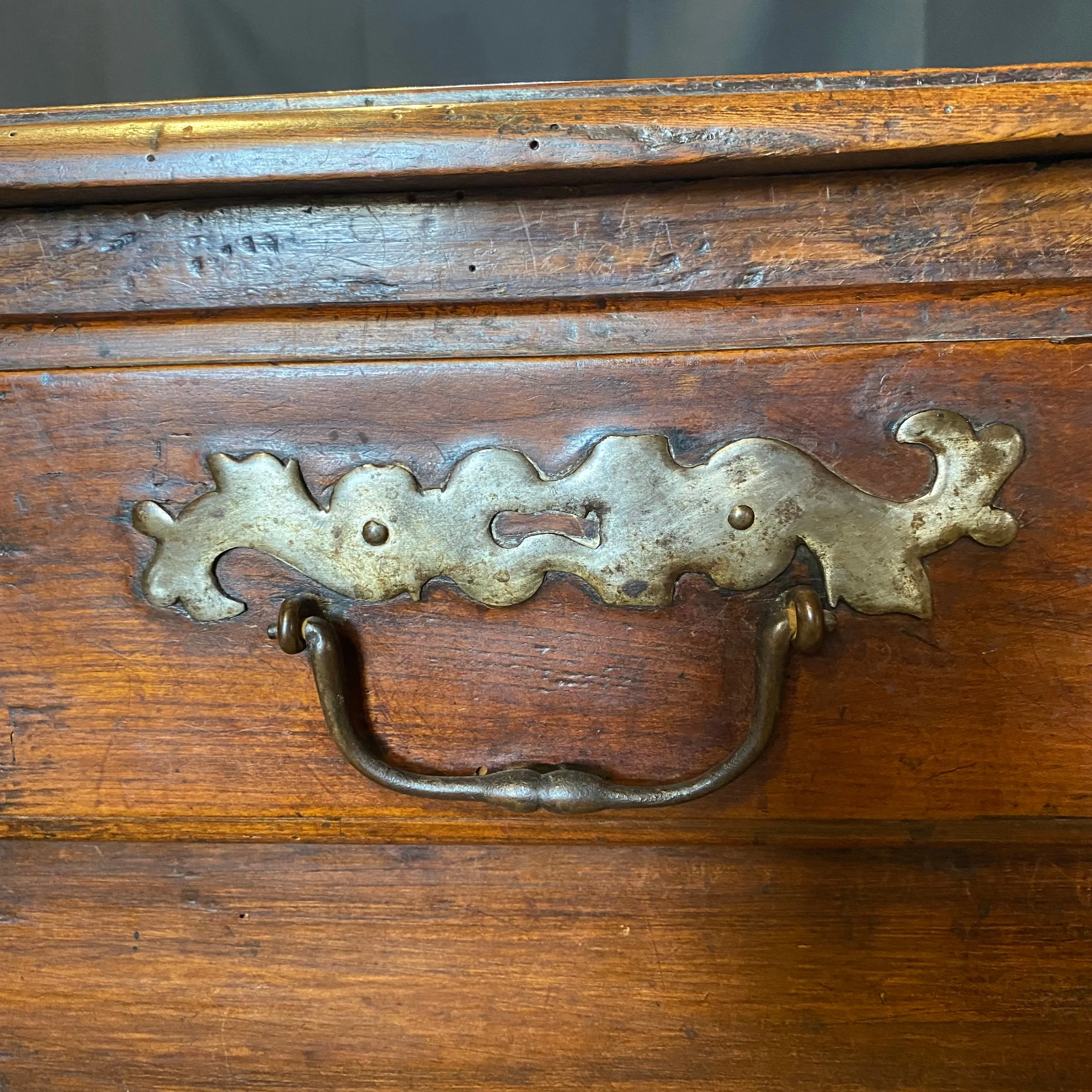 French 18th Century Carved Walnut Buffet or Sideboard Storage Cabinet