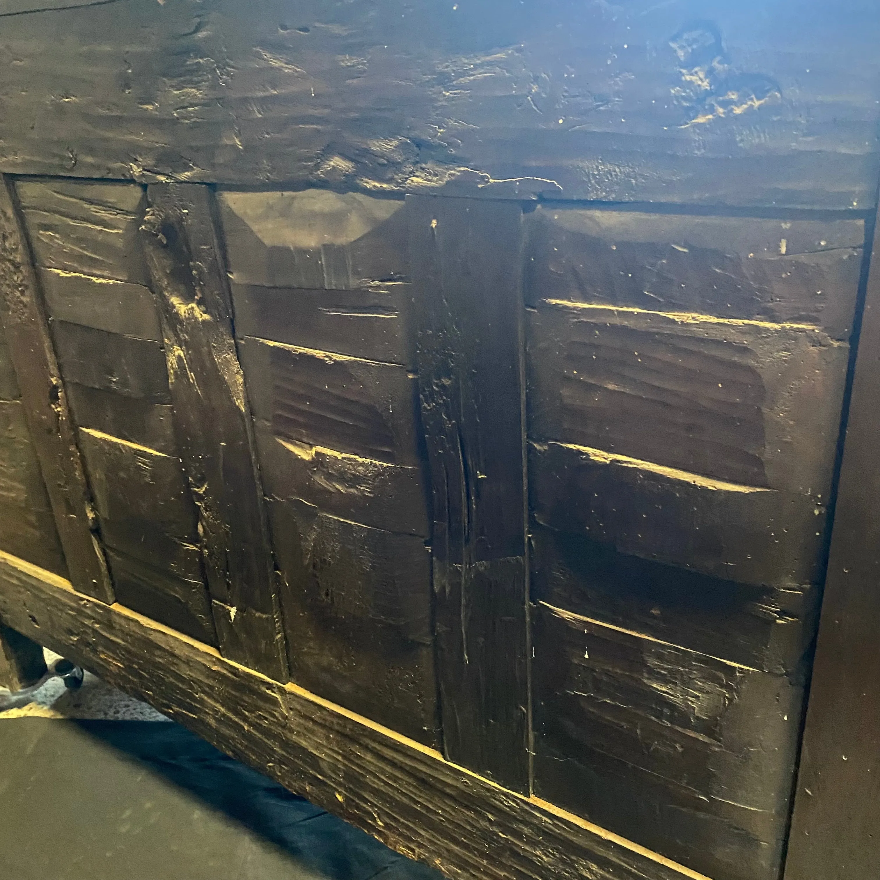 French 18th Century Carved Walnut Buffet or Sideboard Storage Cabinet