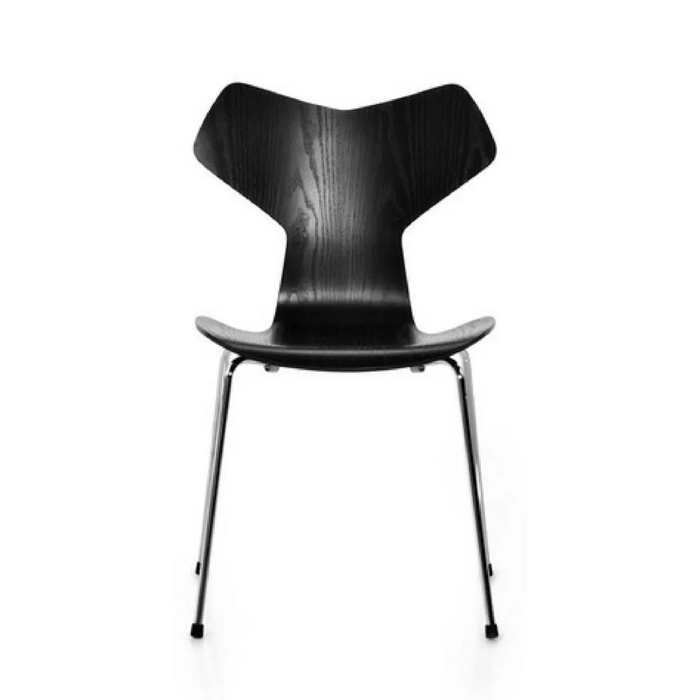 Fritz Hansen Grand Prix Chair with Metal Legs