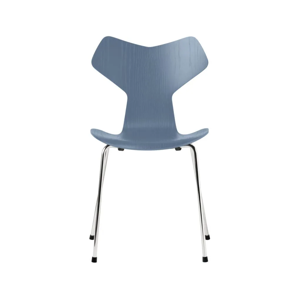 Fritz Hansen Grand Prix Chair with Metal Legs