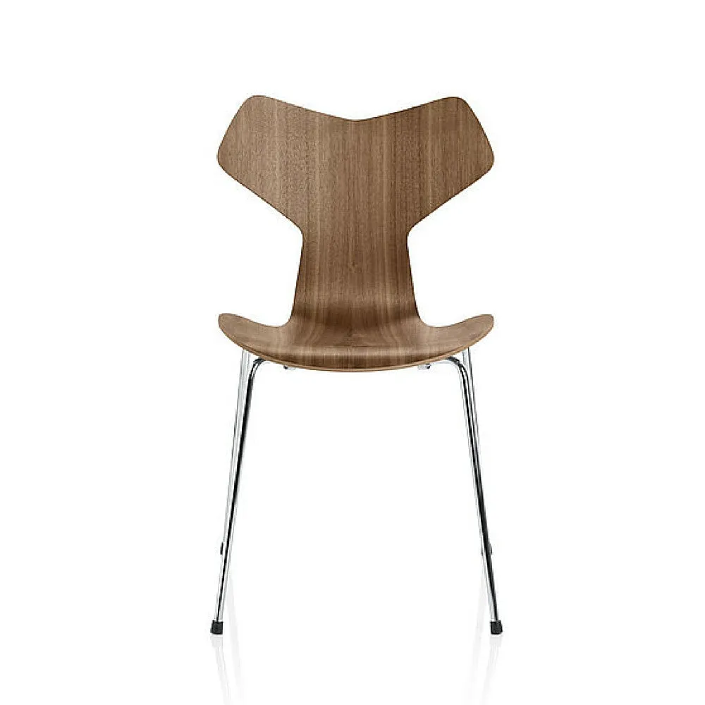 Fritz Hansen Grand Prix Chair with Metal Legs