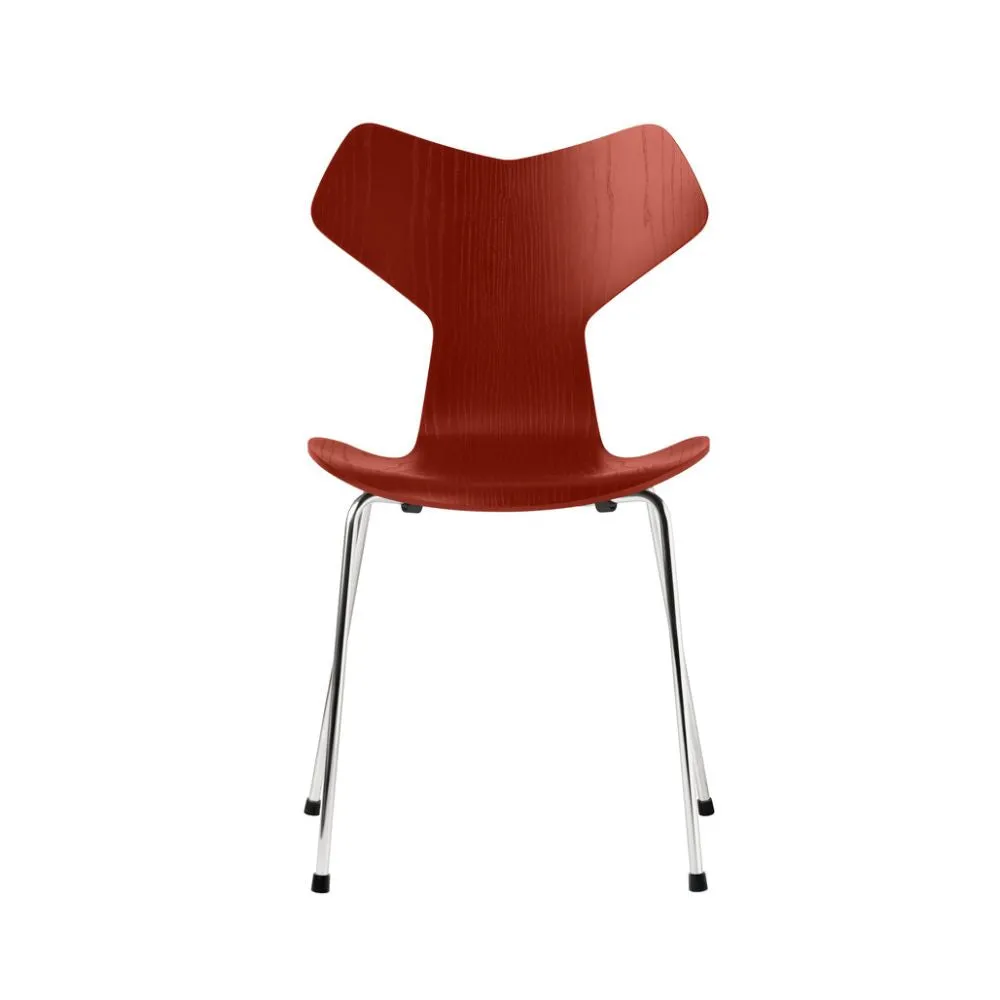 Fritz Hansen Grand Prix Chair with Metal Legs