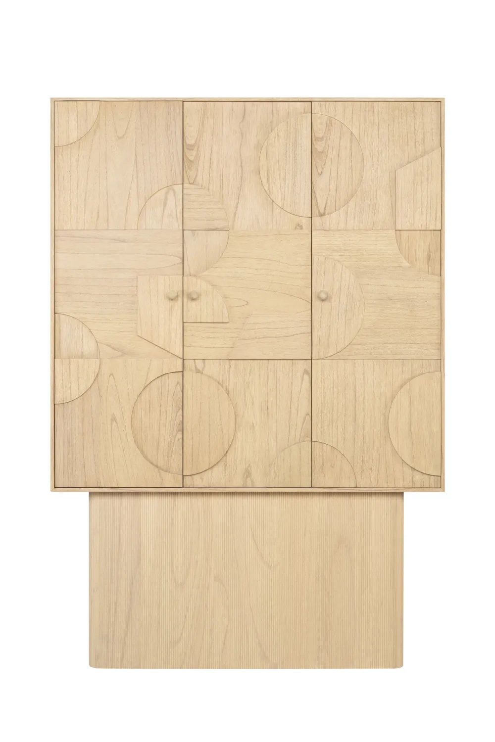 Geometrical Patterned Wooden Cabinet | Versmissen Zulgo