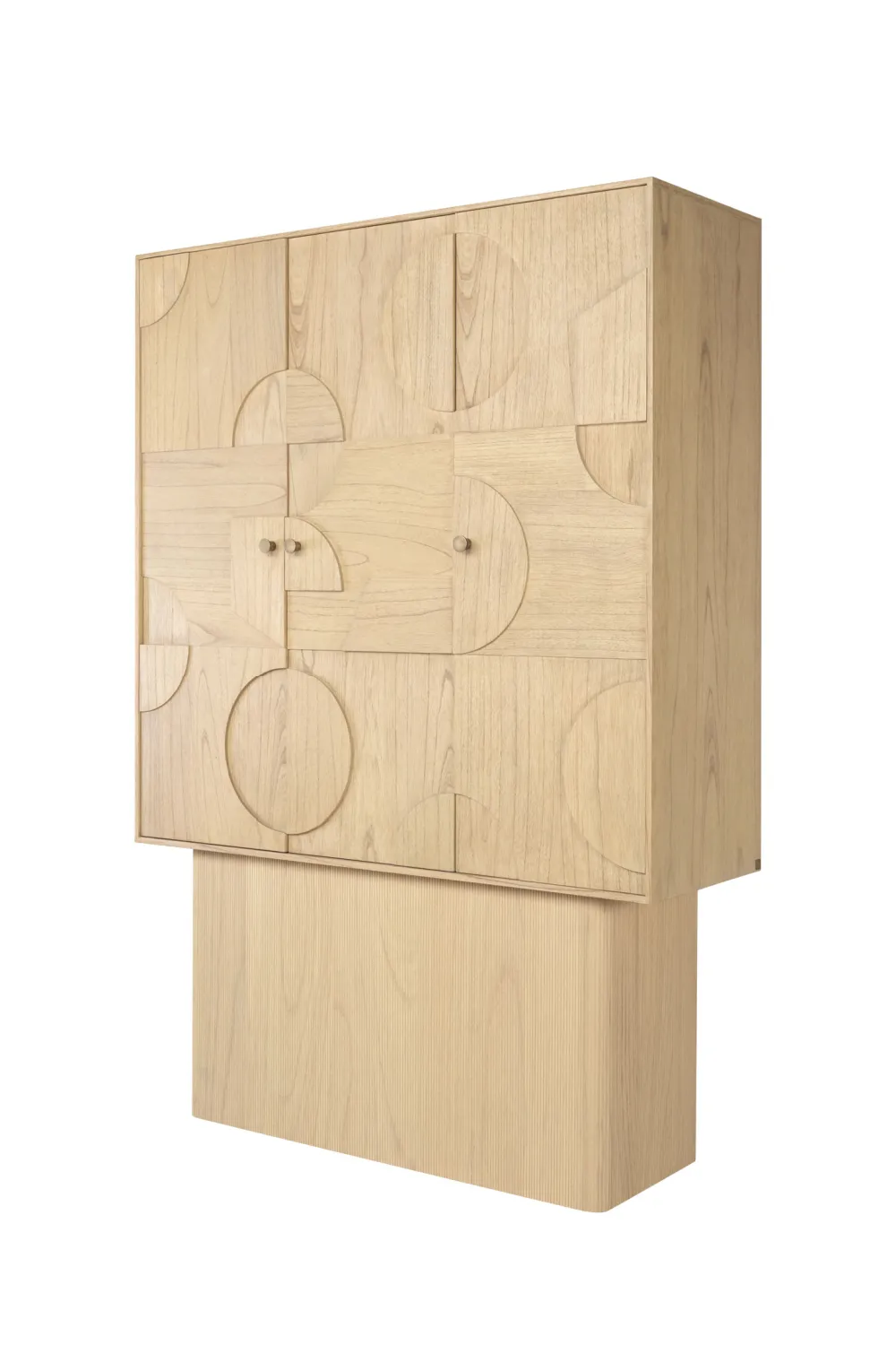 Geometrical Patterned Wooden Cabinet | Versmissen Zulgo