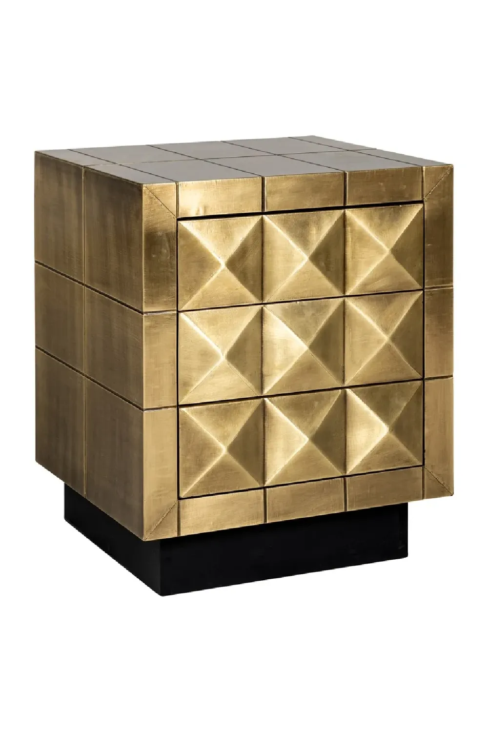 Gold Faceted Nightstand | OROA Collada