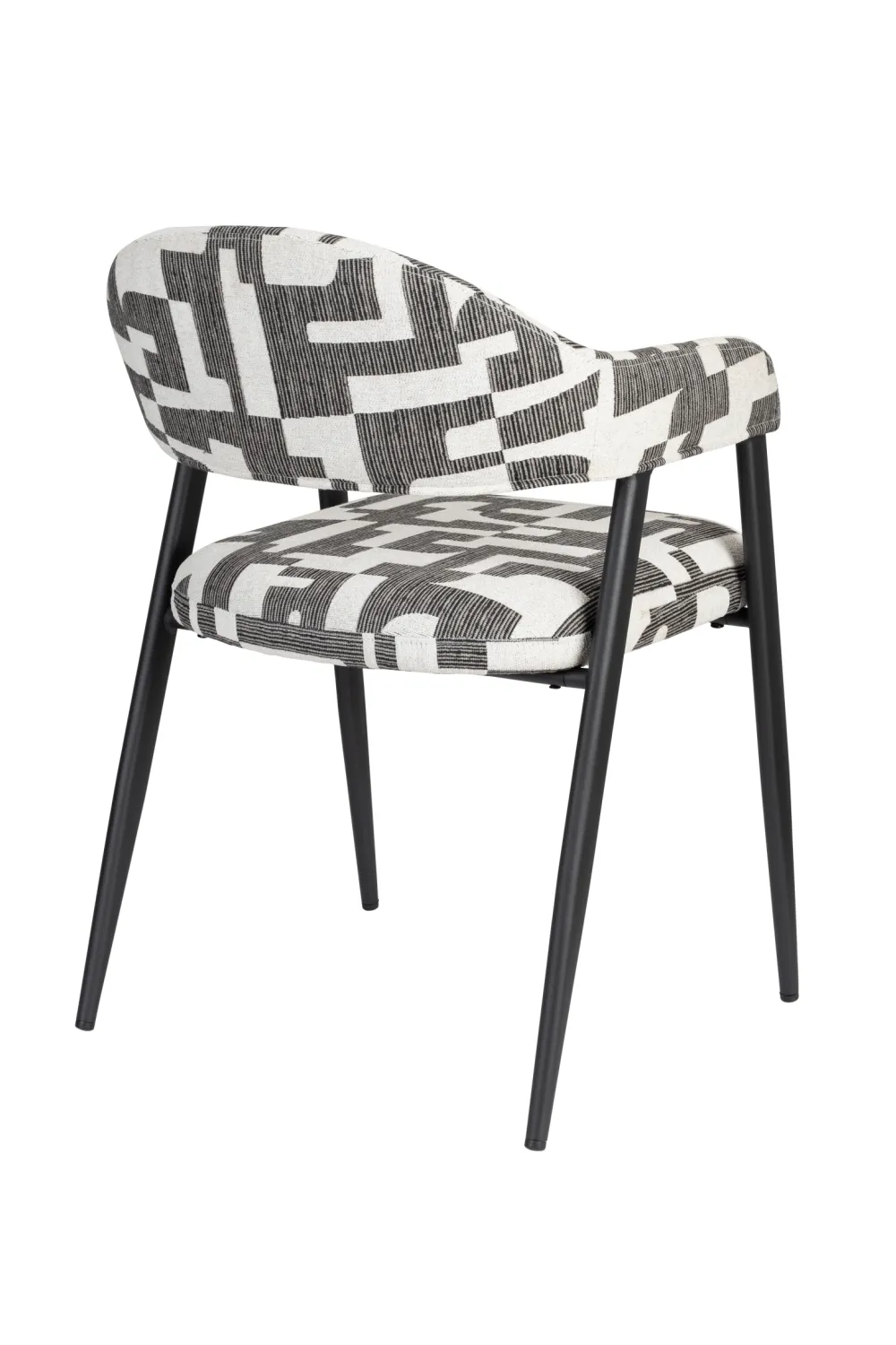 Graphic Patterned Dining Chair (2) | Dutchbone Miyo