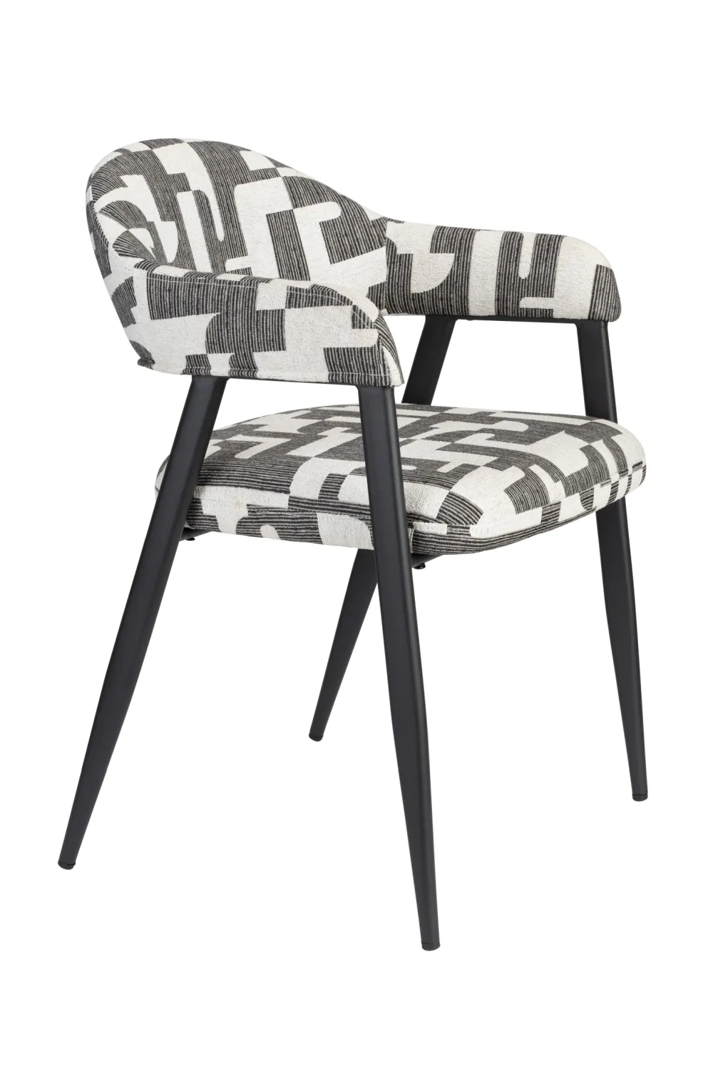 Graphic Patterned Dining Chair (2) | Dutchbone Miyo