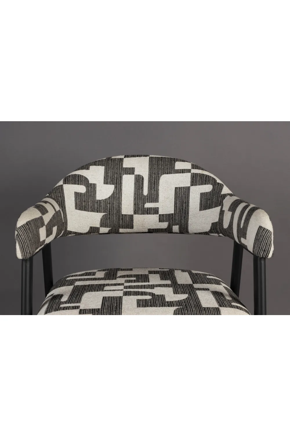 Graphic Patterned Dining Chair (2) | Dutchbone Miyo