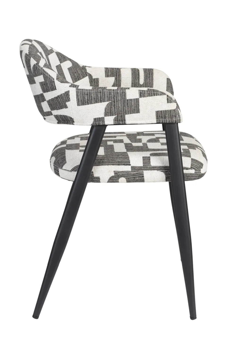 Graphic Patterned Dining Chair (2) | Dutchbone Miyo