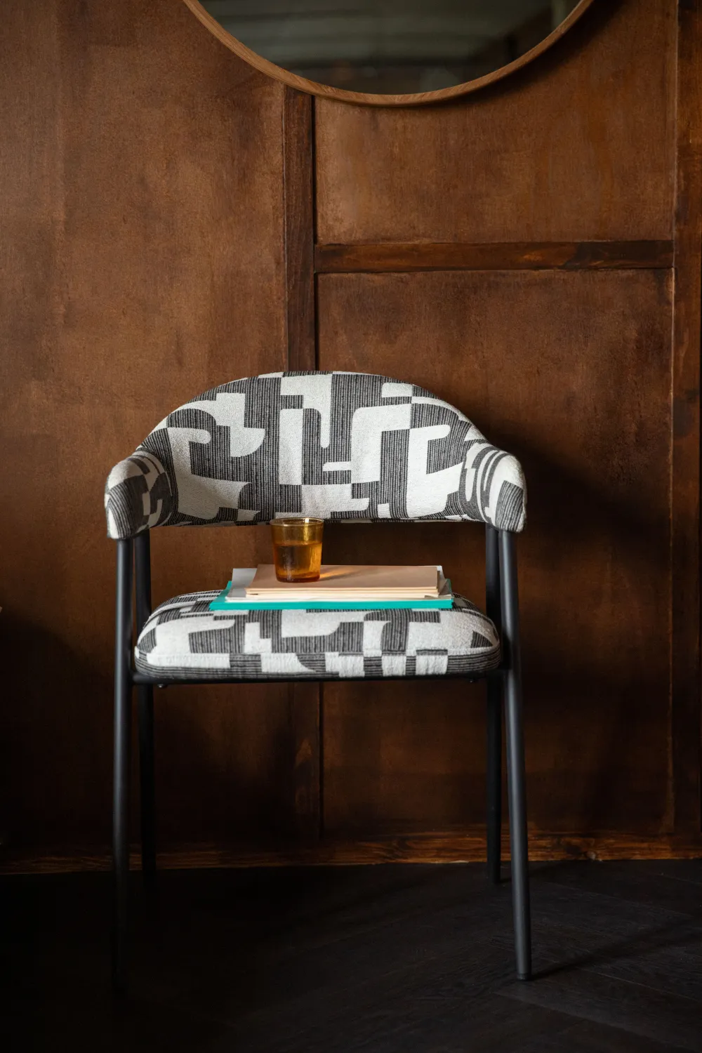 Graphic Patterned Dining Chair (2) | Dutchbone Miyo