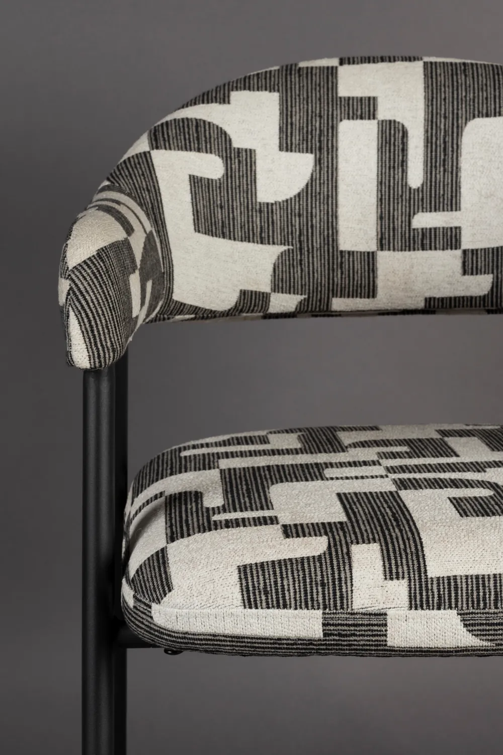 Graphic Patterned Dining Chair (2) | Dutchbone Miyo