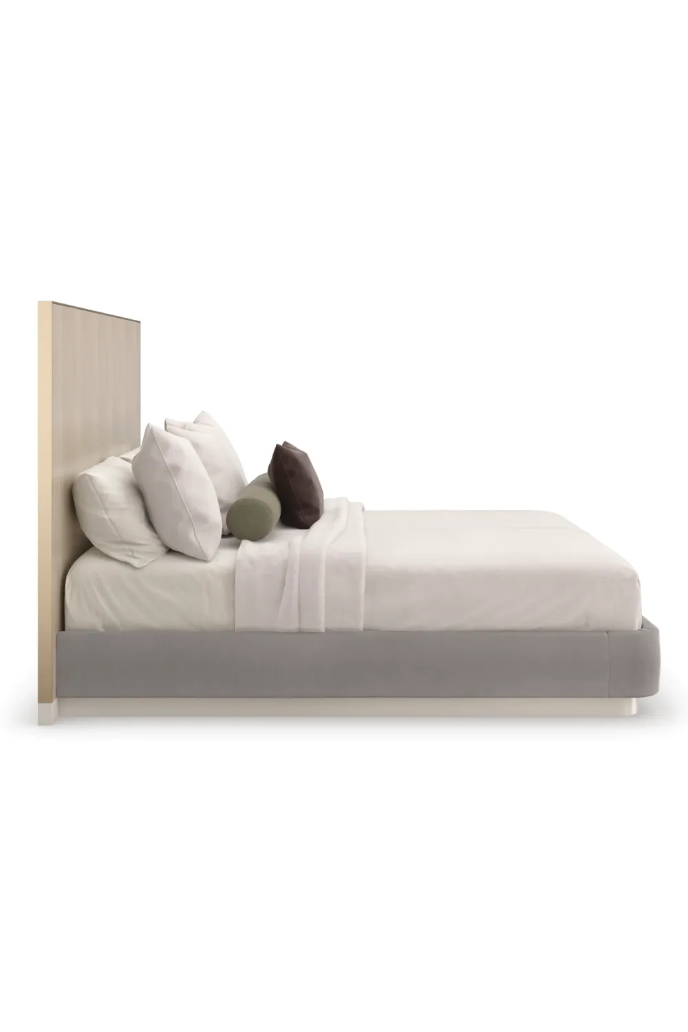 Gray Minimalist Bed | Caracole Dream Chaser